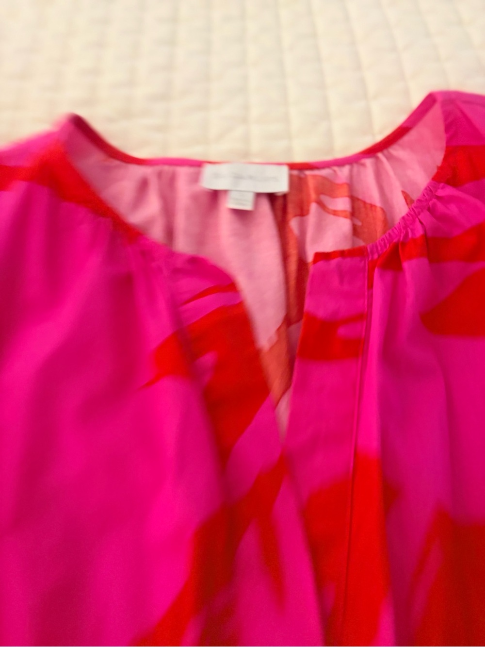 Sugarlips Hot Pink & Red Maxi Dress with Ruffle Sleeves - Picture 2 of 5